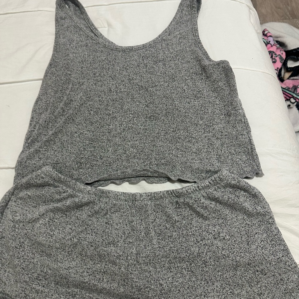 Gray Women's Sleepwear Set